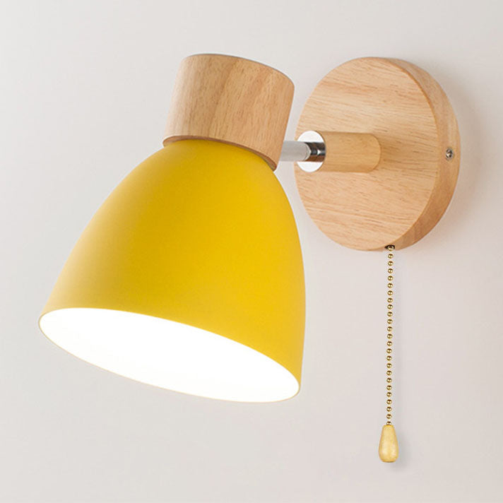 Applique a parete LED in legno a cono moderno minimalista | 1 luce