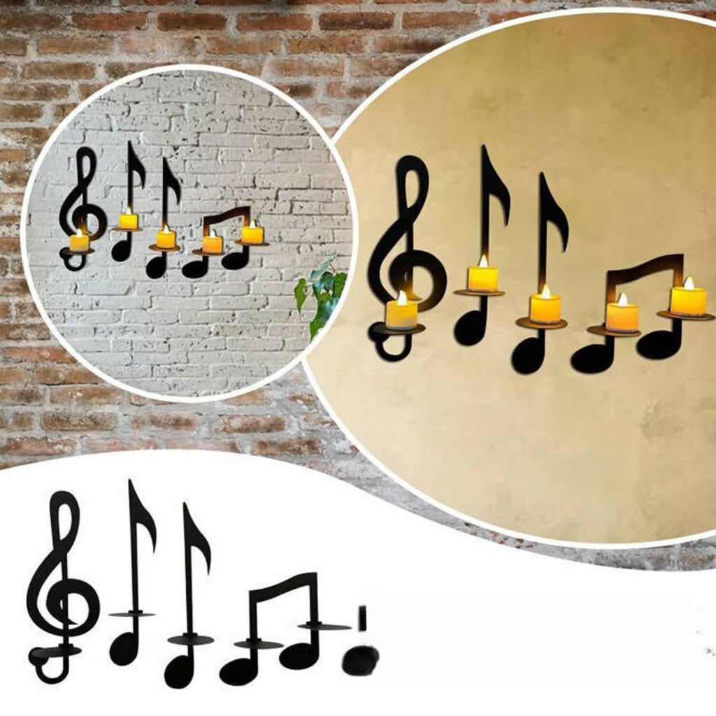 RhythmLuxe - Lampada da Parete Creativa a Note Musicali per Illuminazione Ispirata