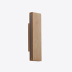 Applique da Parete Lampada LED Acrilico in Legno Massello Rettangolare Piatto Rotabile Nordico Contemporaneo