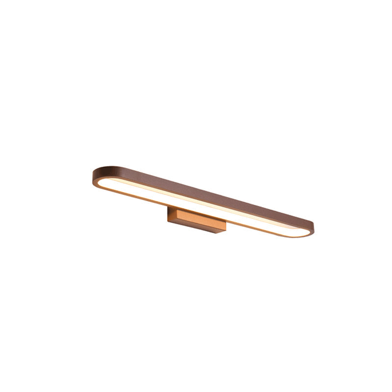 Lampada da parete moderna minimalista circolare in alluminio LED per specchio da bagno