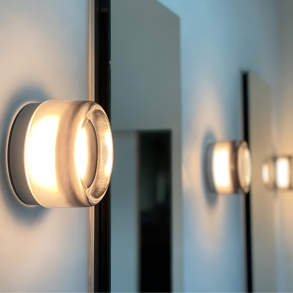 Applique a parete LED 1 luce in acrilico Nordic Dimple