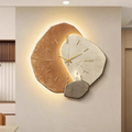Orologio da Parete Moderno in Legno con Illuminazione LED Soffusa