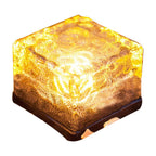 Luce Cubo da Giardino Solare con Effetto Onde d'Acqua a Cambio Colore