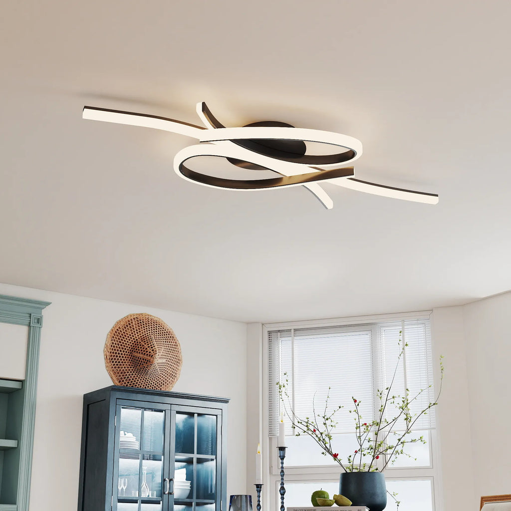 Moderna Lampada da Soffitto a Note Musicali Creativa