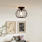 Lampada da soffitto in vetro a forma di lanterna creativa moderna