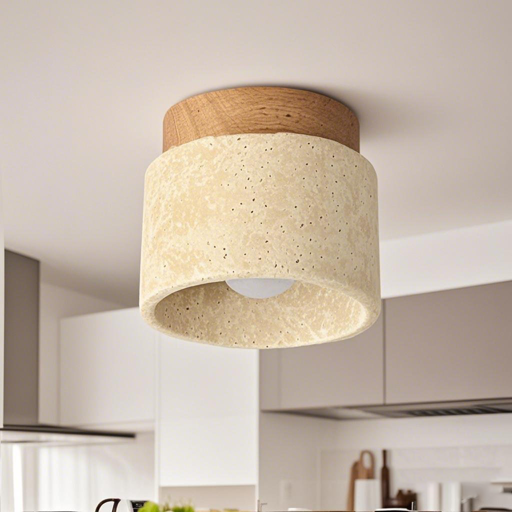 Lampada da soffitto moderna in stile crema creativo