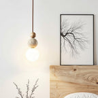 Lampada a Sospensione in Travertino Moderna e Semplice