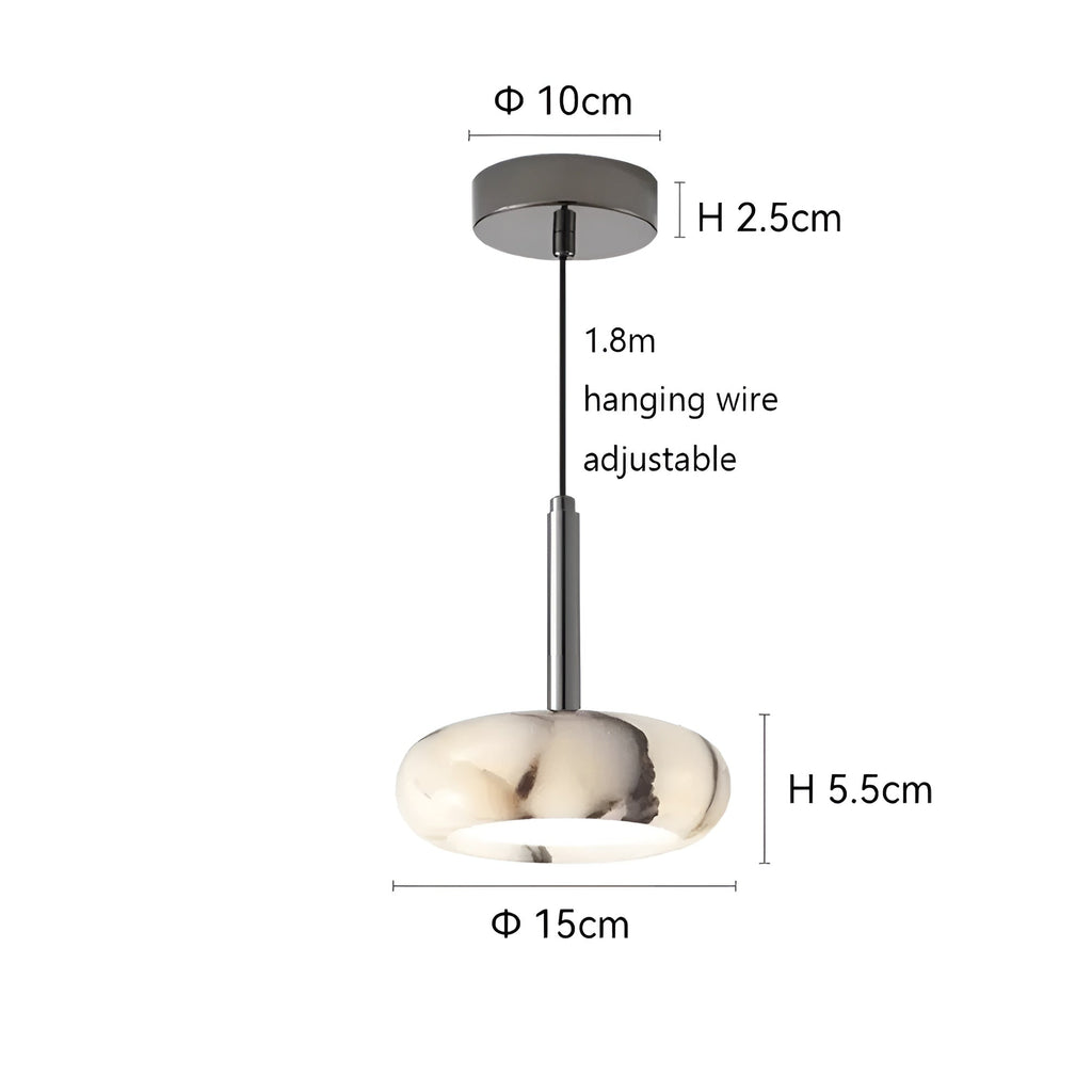 Lampada a sospensione LED in marmo – Illuminazione d'accento elegante per gli ambienti domestici