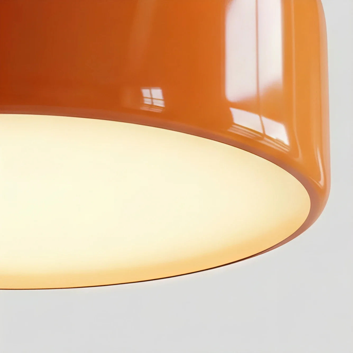 Lampada a Sospensione Arancione Modern Vintage Bauhaus