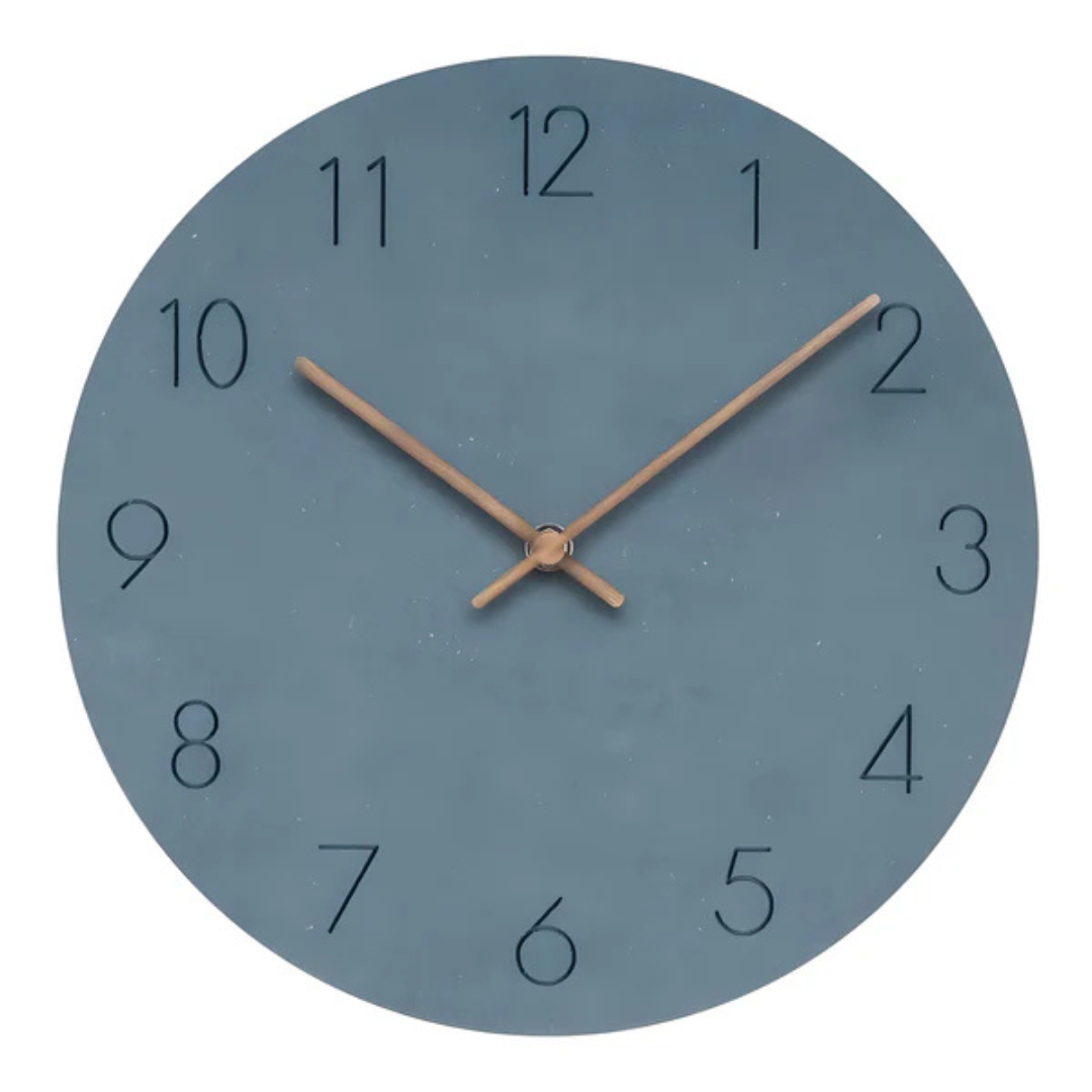 Nork - Orologio da Parete in Legno Minimalista