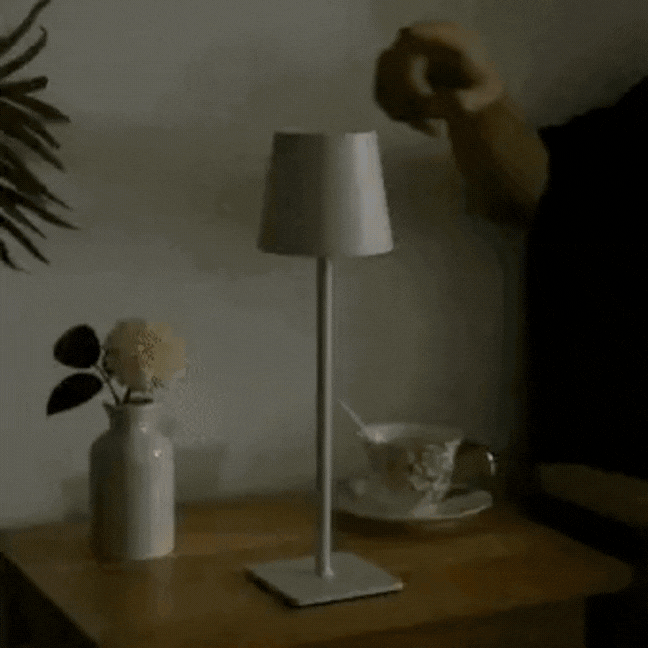 Lampada da Tavolo Cablaggiata - Multifunzionale & Ricaricabile - Dimmerabile