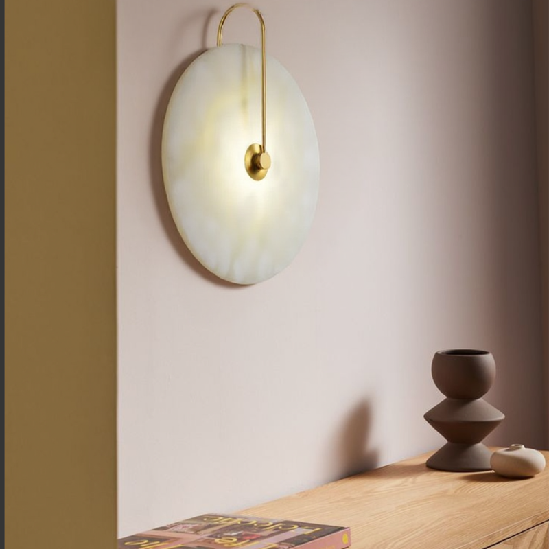 Lampada da Parete in Alabastro Nordico