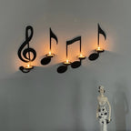 RhythmLuxe - Lampada da Parete Creativa a Note Musicali per Illuminazione Ispirata
