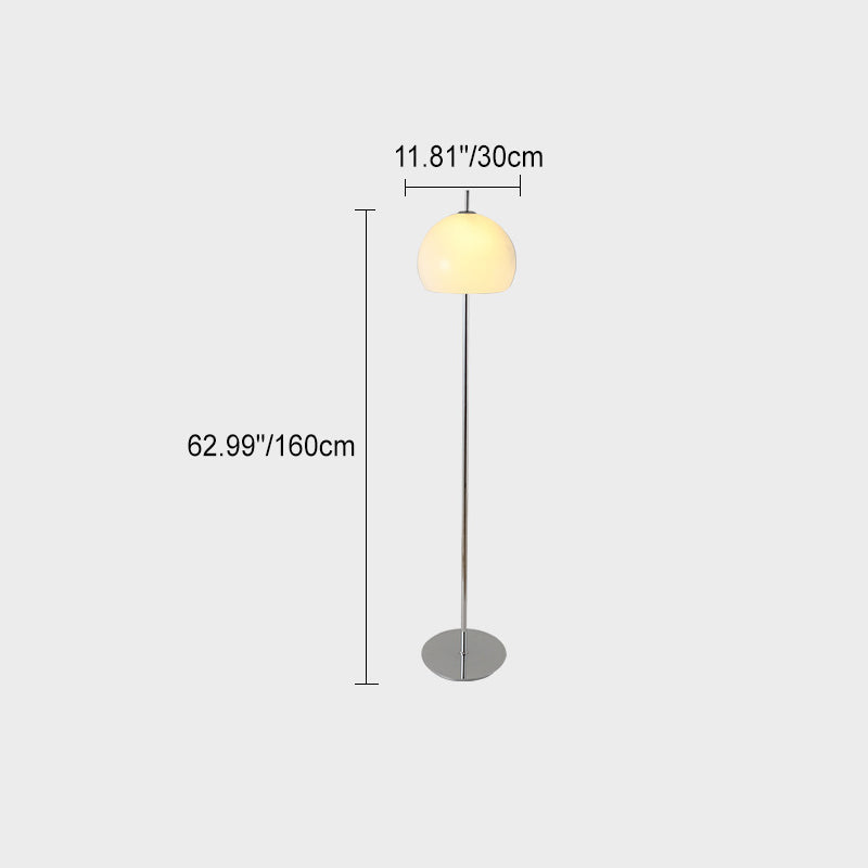 Lampada da Terra in Vetro a 2 Luci Stile Contemporaneo Retro Fungo per Soggiorno