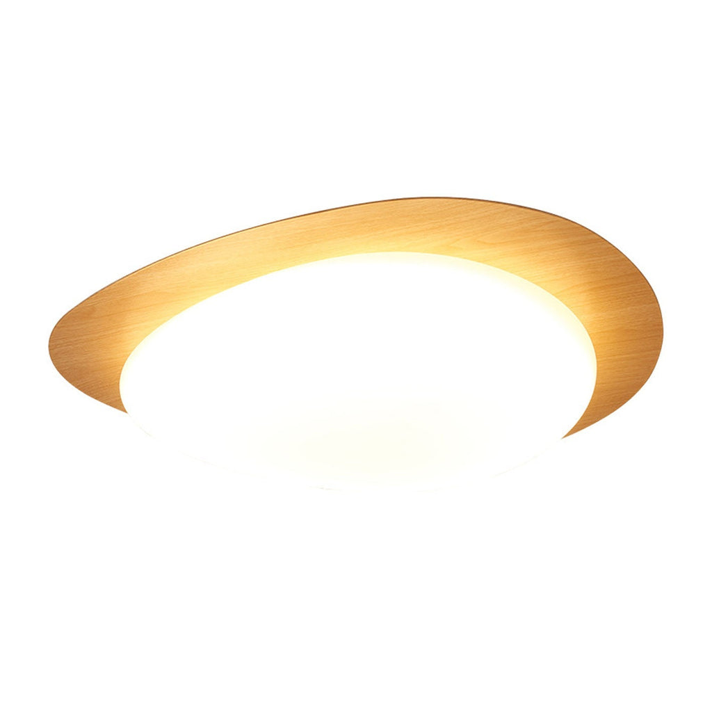 Plafoniera LED a Incasso in Legno con Venature Nordic Iron