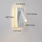 Faretto quadrato nordico contemporaneo in ferro, orientabile, lampada da parete LED per soggiorno e camera da letto