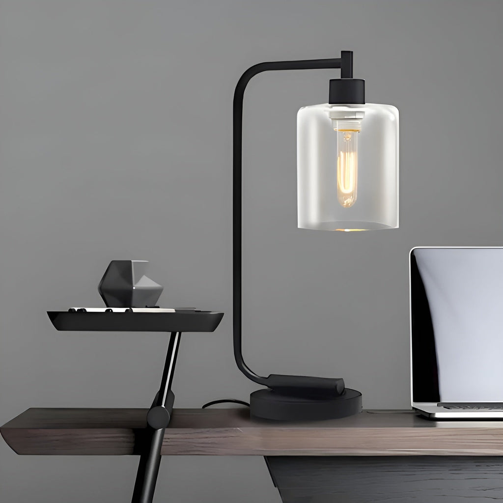 Lampada da tavolo cilindrica – Luce ambientale elegante | Perfetta per un arredamento moderno