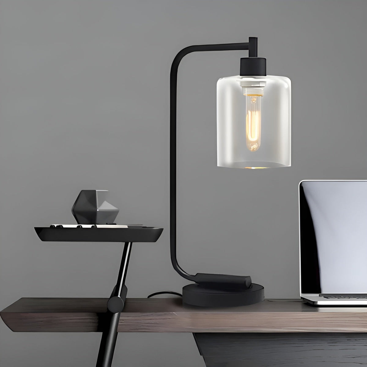 Lampada da tavolo cilindrica – Luce ambientale elegante | Perfetta per un arredamento moderno