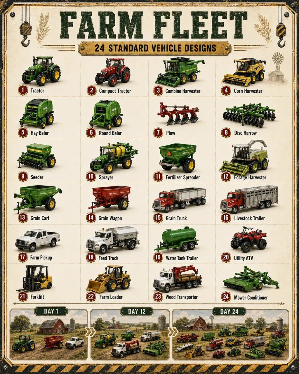 🚧Costruisci la Collezione Flotta Calendario dell'Avvento 24-Giorni Veicoli | ✨Una Nuova Avventura Ogni Mattina