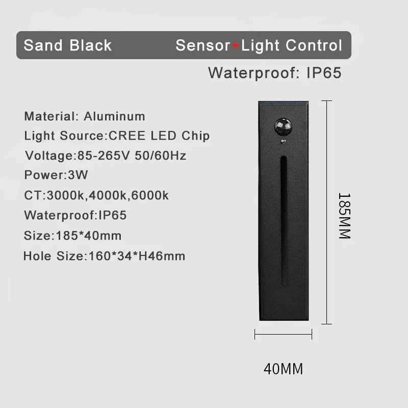 Lampada da Parete con Sensore di Movimento Shadee