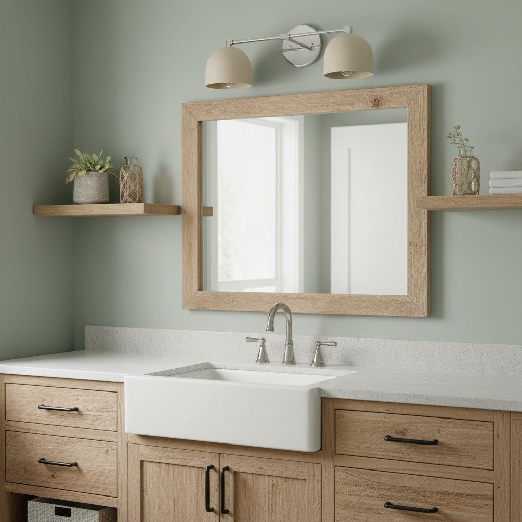 Applique da Parete in Ottone Chroma Dome per Bagno Moderno