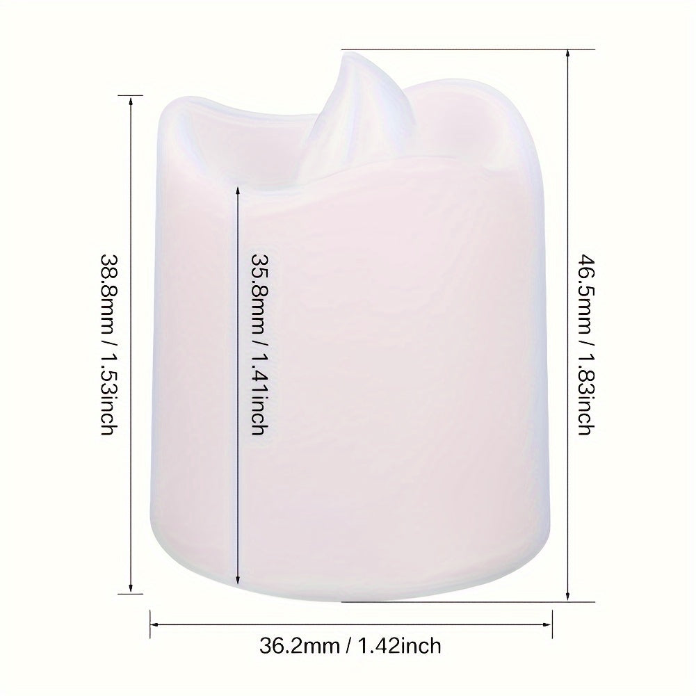 Candele LED senza fiamma a batteria – 24–100 pezzi