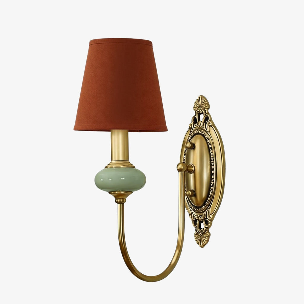 Lampada da Parete Lodge Ceramica&Tessuto&Metallo