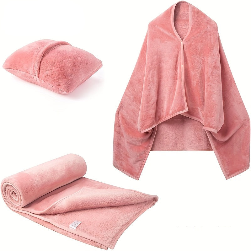 Coperta Elettrica Portatile con Funzione Cuscino – Coperta da Viaggio per Maggiore Comfort