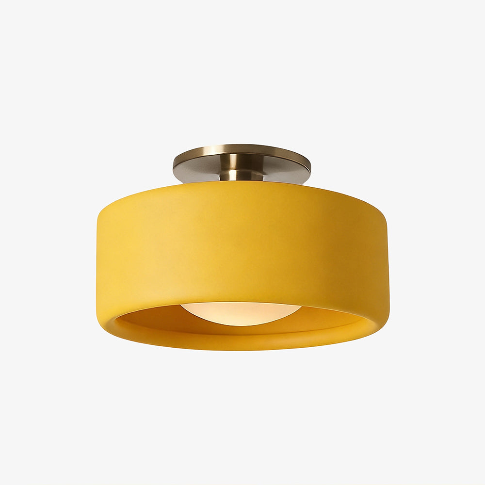 Lampada da soffitto a tamburo in porcellana