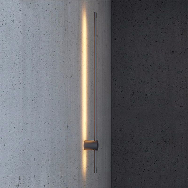 Ray Minimalista LED Applique da Interni Nero