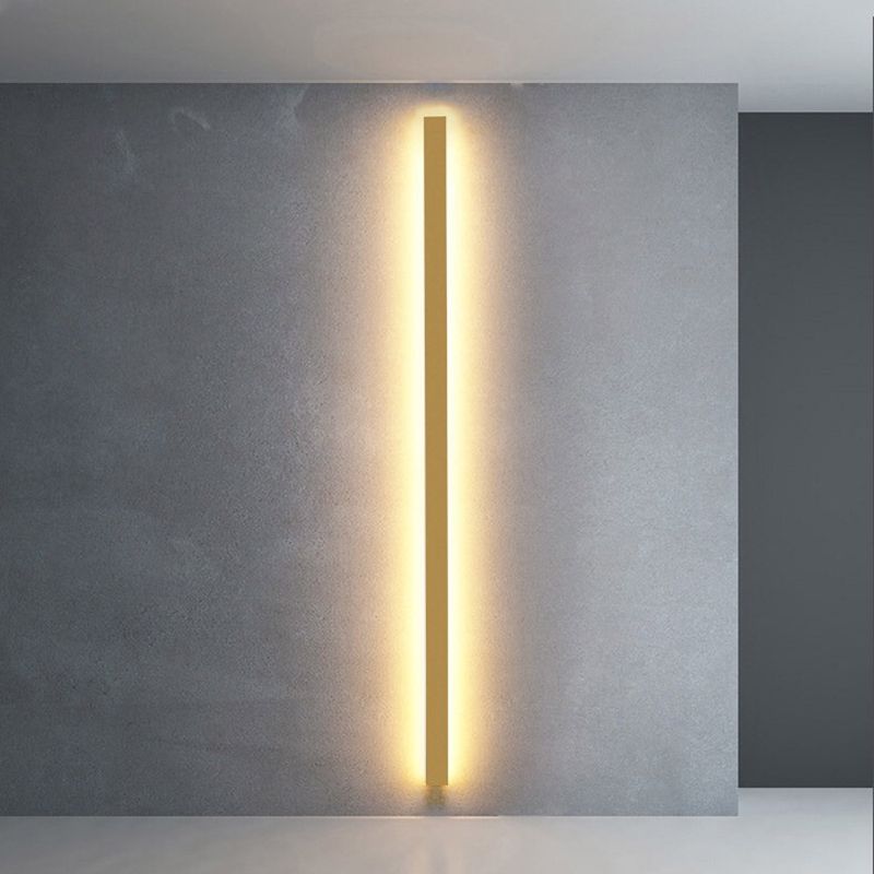 Lampada da Parete Lineare Minimalista Gravo in Metallo, Oro/Nero/Bianco