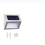 Set di 2 Lampade da Scale Solari a LED – Illuminazione Esterna Resistente alle Intemperie in Acciaio Inossidabile per Giardino e Cortile