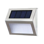Set di 2 Lampade da Scale Solari a LED – Illuminazione Esterna Resistente alle Intemperie in Acciaio Inossidabile per Giardino e Cortile