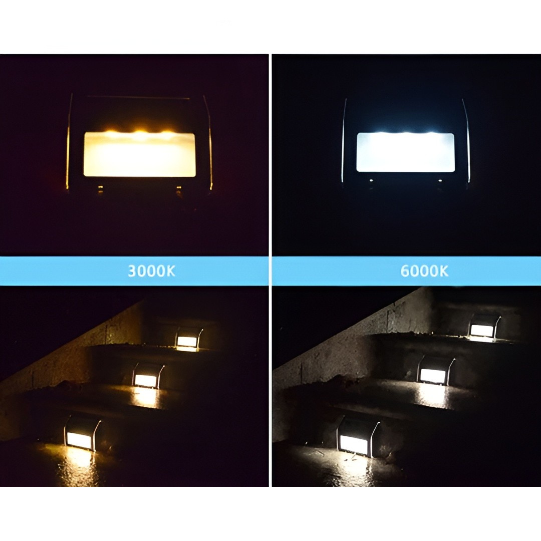 Set di 2 Lampade da Scale Solari a LED – Illuminazione Esterna Resistente alle Intemperie in Acciaio Inossidabile per Giardino e Cortile