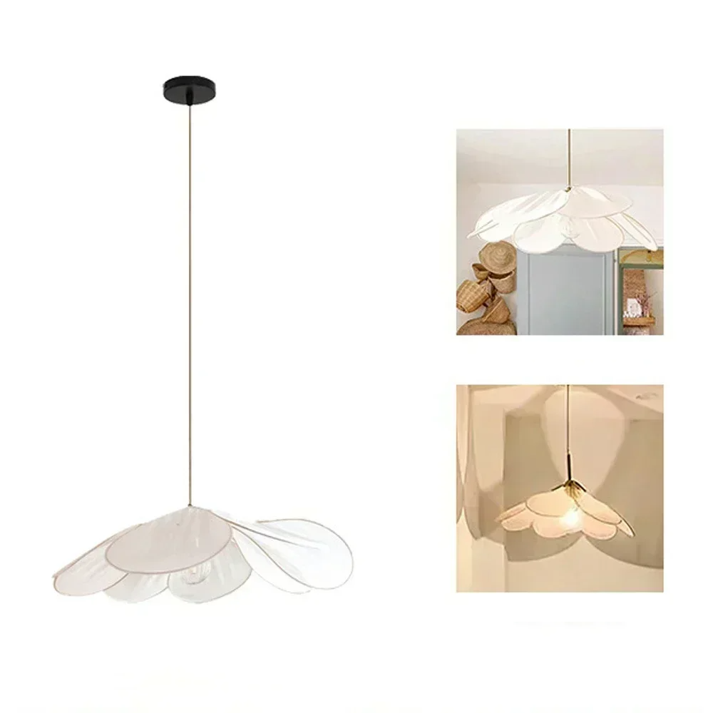 LumaFlora Petal Light – Lampada a Sospensione in Tessuto Artistico con Petali Colorati