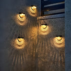 Lampada da giardino solare con 6 LED – Illuminazione decorativa per esterni con gioco di luci | Resistente alle intemperie per giardino, scale e terrazza