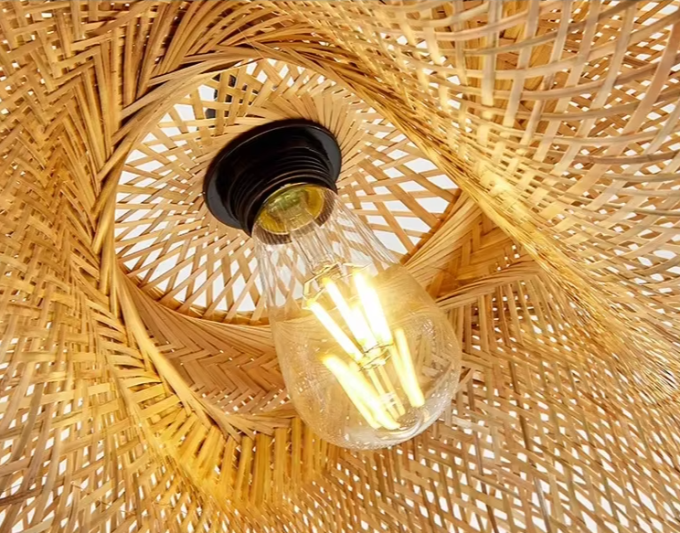 Lampada a sospensione in bambù TropicalBreeze