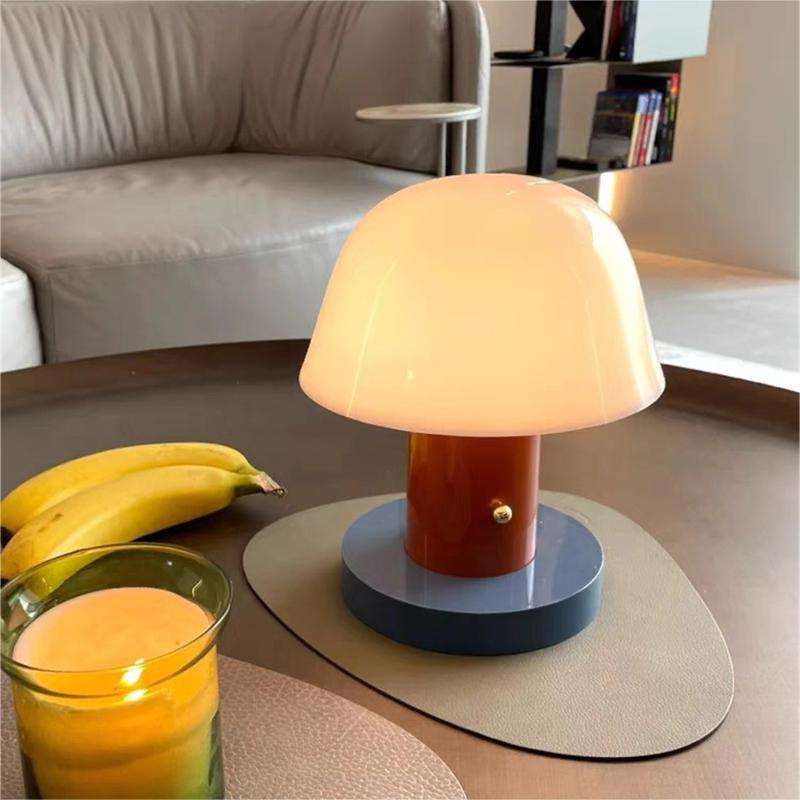 Mini Lampada da Tavolo a Forma di Fungo