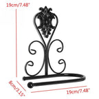 Set di 2 supporti per carta igienica vintage da parete per bagno