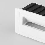 Ray Modern Metal Square Outdoor Deck/Step Light, Black
