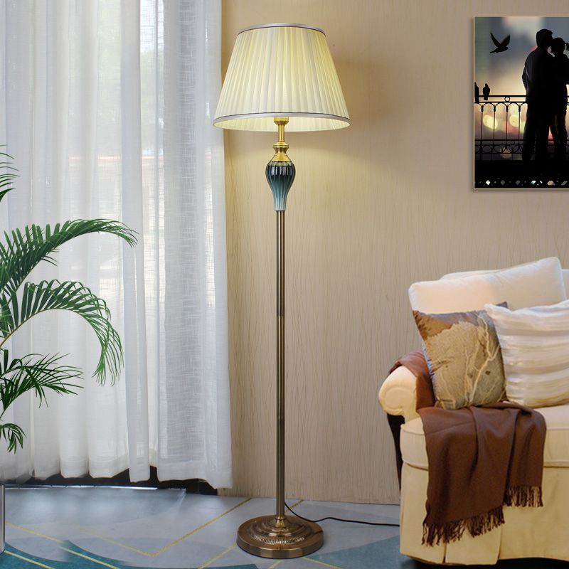 Lampade da Terra Tiffany Moderni LED Metallo Tessuto Soggiorno/Camera da Letto