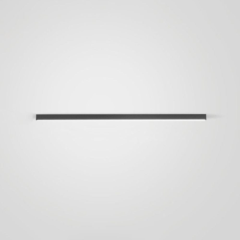 Lampada da soffitto/parete nera lineare Solin