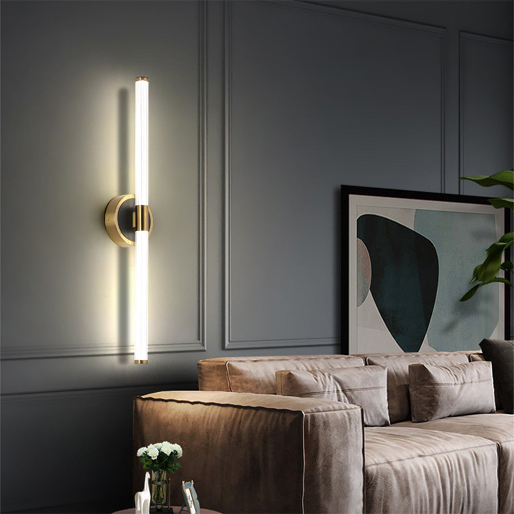 Lampada da Parete Frontale con Specchio Lineare Designer Arisha