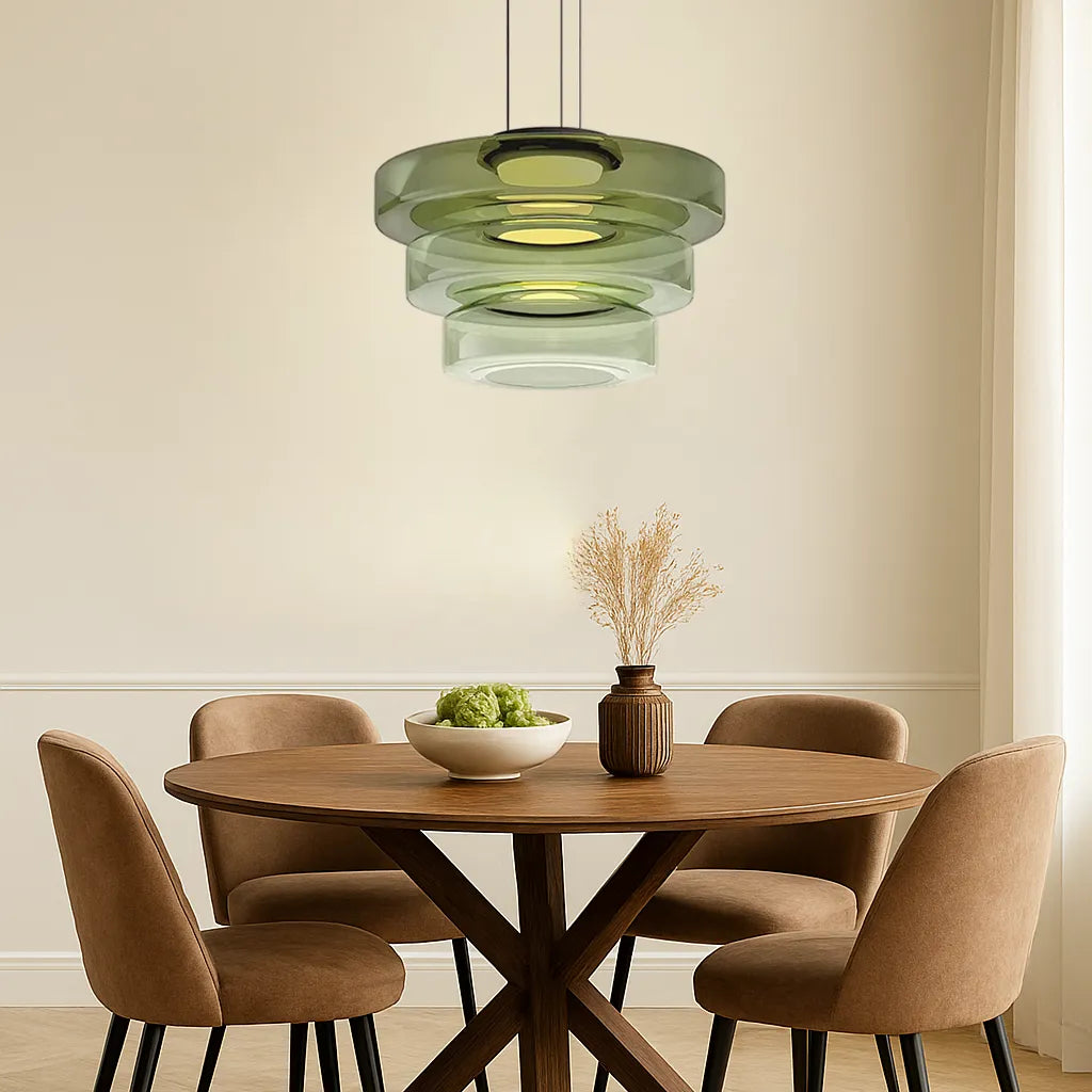 Lampada a Sospensione in Vetro Stile Bauhaus