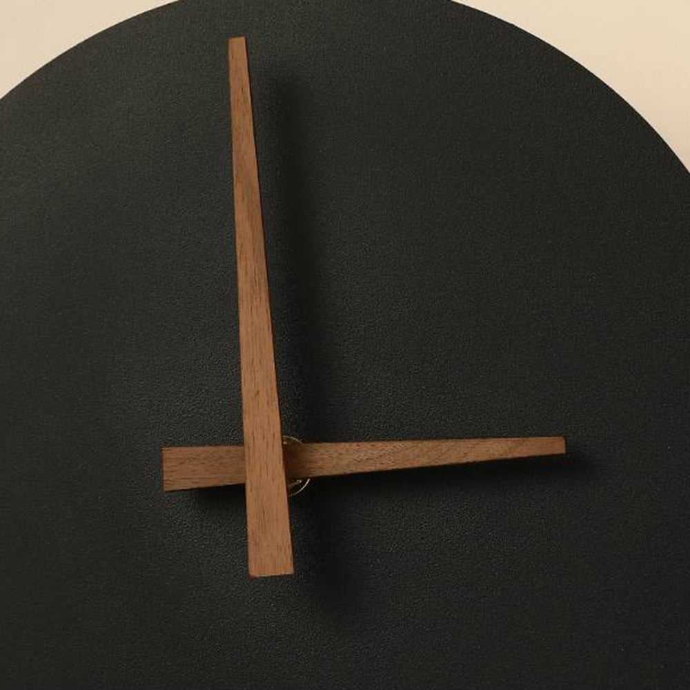Lampada da Parete Orologio Nordic Arisha, Oro e Nero