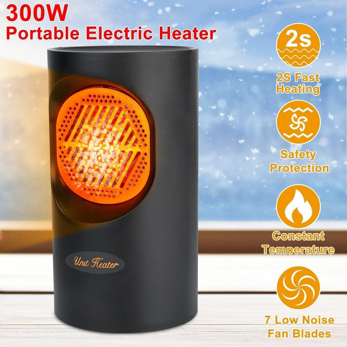 Mini Stufa Elettrica 300W – Riscaldamento Compatto Portatile