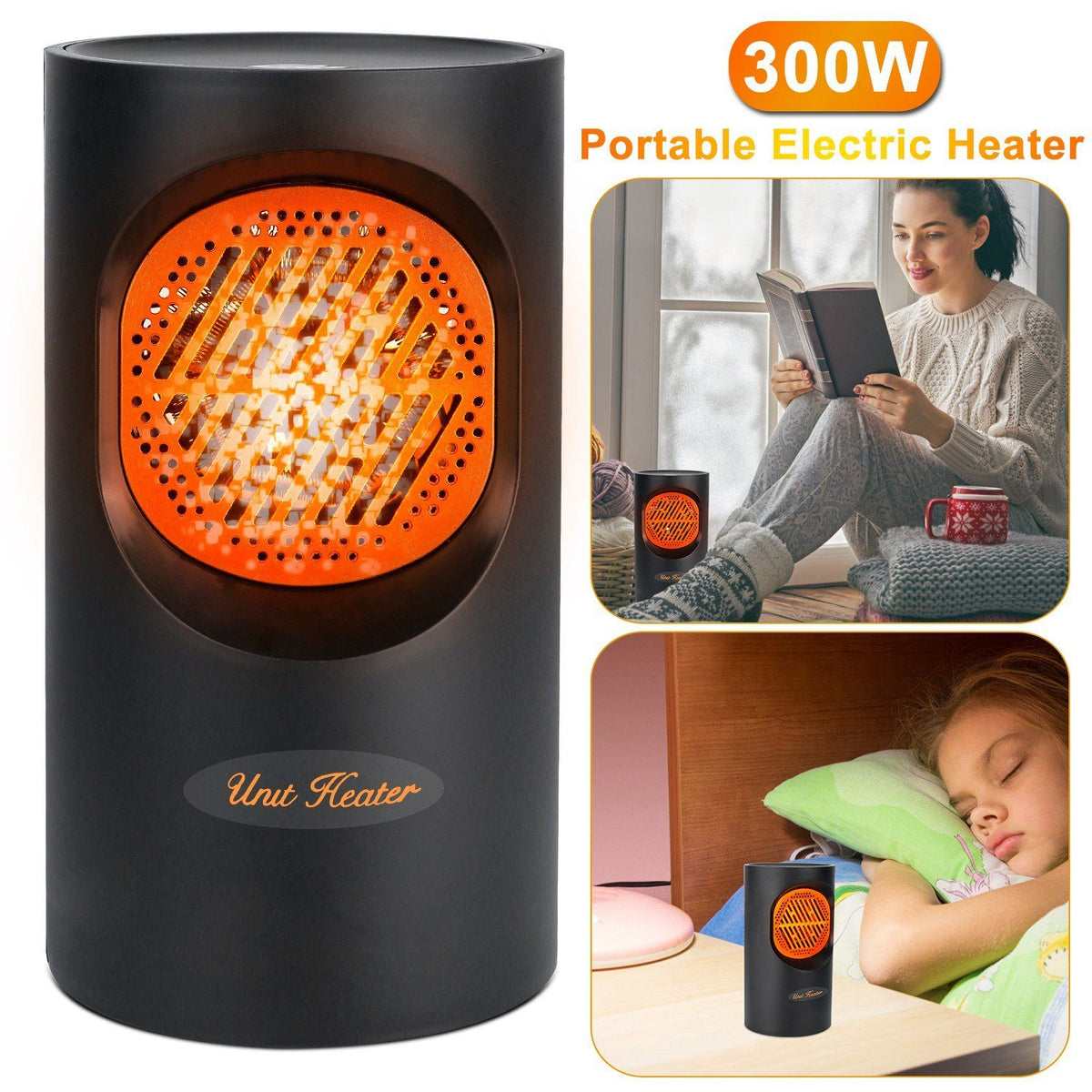 Mini Stufa Elettrica 300W – Riscaldamento Compatto Portatile