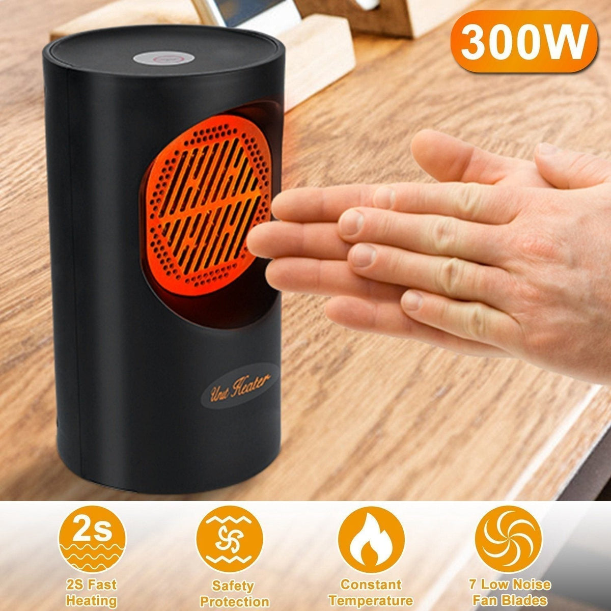 Mini Stufa Elettrica 300W – Riscaldamento Compatto Portatile