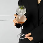 Set di 2 Bicchieri in Vetro a Forma di Sfera – Eleganti e Decorativi | Perfetti per la Casa e Occasioni Speciali