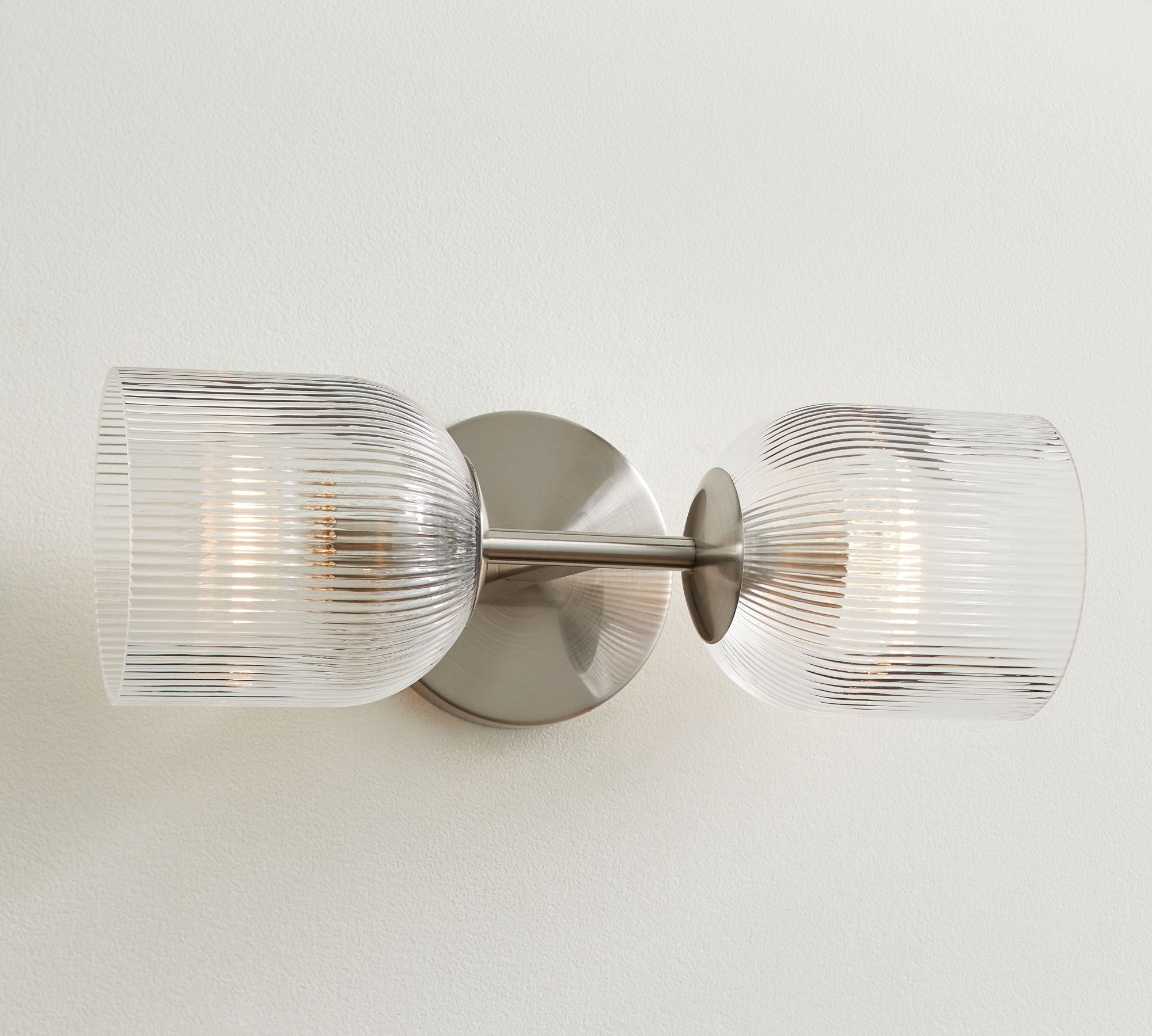 Luce da Parete in Vetro e Metallo Haze